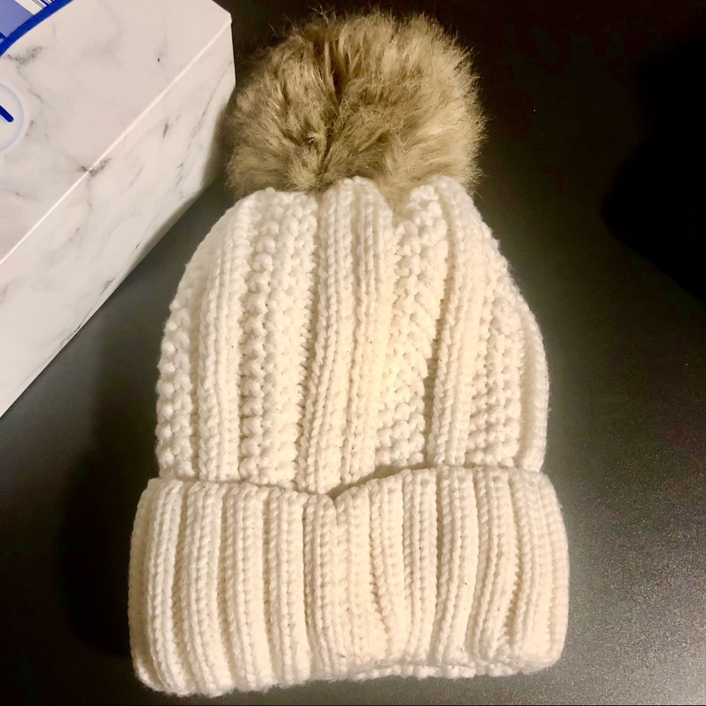 C.C Exclusive White Beanie